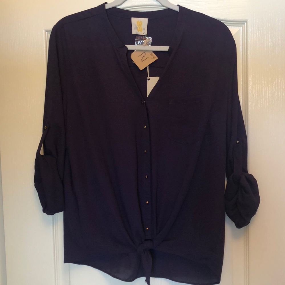 Purple dress top